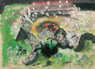 Spring Painting at Little Woolgarston - Frances Hodgkins — artwork view