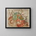 Still life with eggs and willow - Frances Hodgkins — framed artwork on a wall