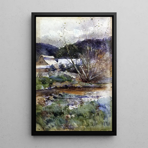 Le Leith - Frances Hodgkins — framed artwork on a wall