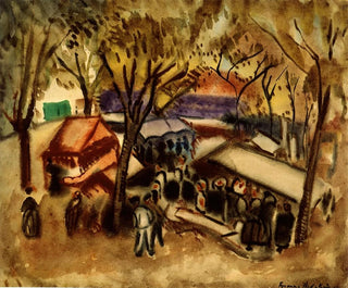 La foire au bord de la mer - Frances Hodgkins — artwork view