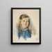 The Blonde Girl - Frances Hodgkins — framed artwork on a wall