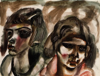 Two Heads - Frances Hodgkins — artwork view