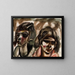 Two Heads - Frances Hodgkins — framed artwork on a wall