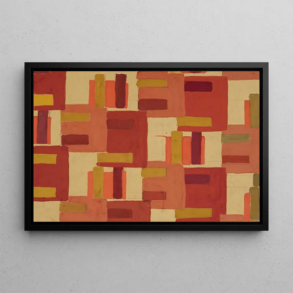 Textile Design Untitled No. IV - Frances Hodgkins — framed artwork on a wall