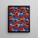 Textile drawing painting untitled No. VIII - Frances Hodgkins — framed artwork on a wall