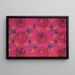 Untitled Painting, textile design no V - Frances Hodgkins — framed artwork on a wall