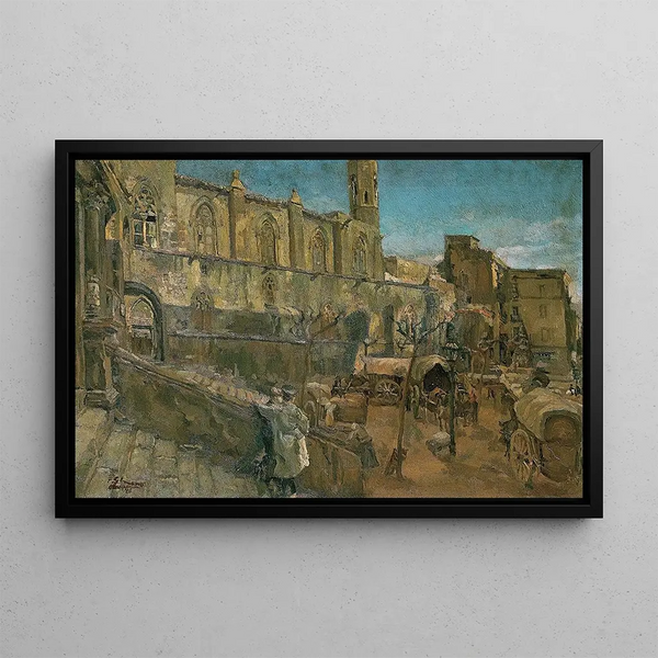 Place du Roi - Francesc Gimeno — framed artwork on a wall