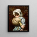 Winter Painting - Francesc Masriera — framed artwork on a wall