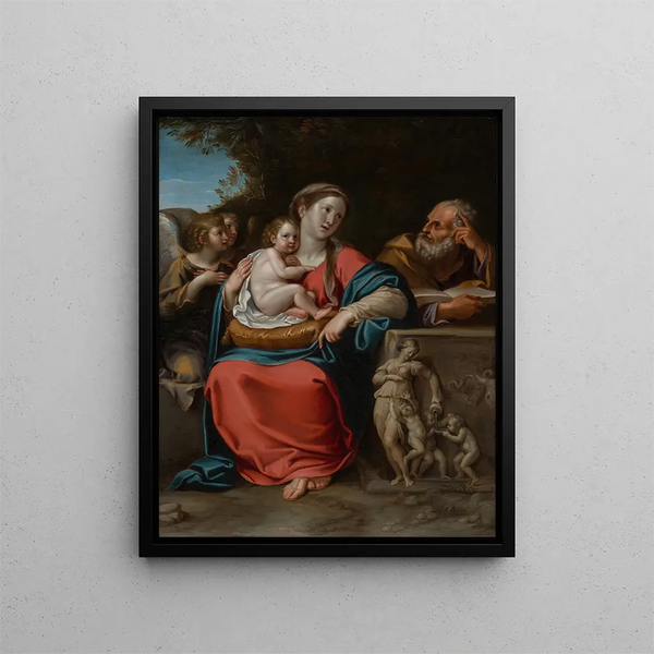 Repos pendant le vol vers l'Égypte - Francesco Albani — framed artwork on a wall