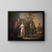 Tobias painting says goodbye to his in-laws with his wife to return to his father - Francesco Antonibon di Venezia — framed artwork on a wall