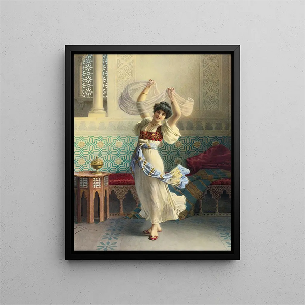 La danse des voiles - Francesco Ballesio — framed artwork on a wall