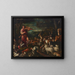 Orphée charming animals - Francesco Bassano the Elder — framed artwork on a wall