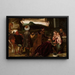 Adoration of the Magi - Francesco Bassano the Younger — framed artwork on a wall