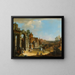 Caprice architectural with fantasy city - Francesco Battaglioli — framed artwork on a wall