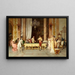 A game of billiards (Conflict of cases) - Francesco Beda — framed artwork on a wall