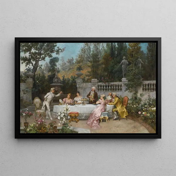 Les Fiançailles - Francesco Beda — framed artwork on a wall