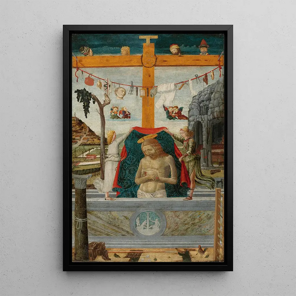 Imago Pietatis - Francesco Benaglio — framed artwork on a wall