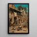 En route pour le marché - Francesco Bergamini — framed artwork on a wall