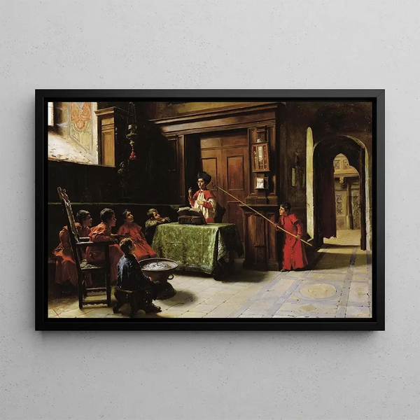 The choirboys - Francesco Bergamini — framed artwork on a wall