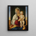 Virgin and Child - Francesco Bissolo — framed artwork on a wall