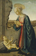 La Vierge adorant l'Enfant Jésus - Francesco Botticini — artwork view