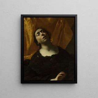 Hérodiade - Francesco Cairo — framed artwork on a wall