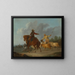 Cavalier and Shepherd - Francesco Casanova — framed artwork on a wall