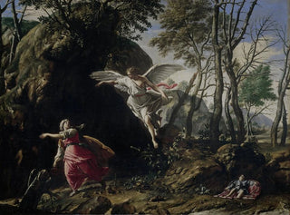 Hagar and Ishmael in the desert - Francesco Cozza — artwork view