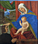 The Virgin with the Child Jesus and a donor - Francesco di Simone da Santacroce — artwork view
