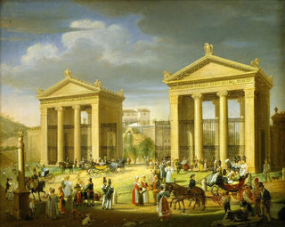 L'Approche de la Villa Borghèse à Rome - Francesco Diofebi — artwork view