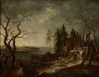 Winter Landscape Painting - Francesco Foschi — artwork view