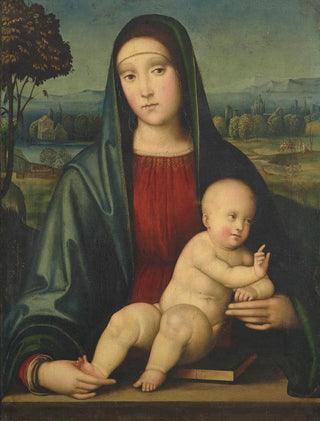 Virgin and Child Painting - Francesco Francia — artwork view