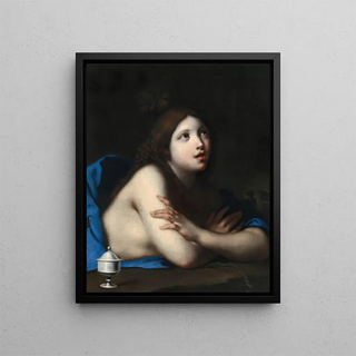 Marie-Madeleine - Francesco Furini — framed artwork on a wall