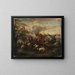 A cavalry battle scene - Francesco Graziani — framed artwork on a wall