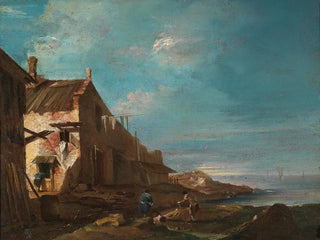 a coastal architectural caprice - Francesco Guardi — artwork view