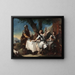 Abraham accueillant les trois anges - Francesco Guardi — framed artwork on a wall