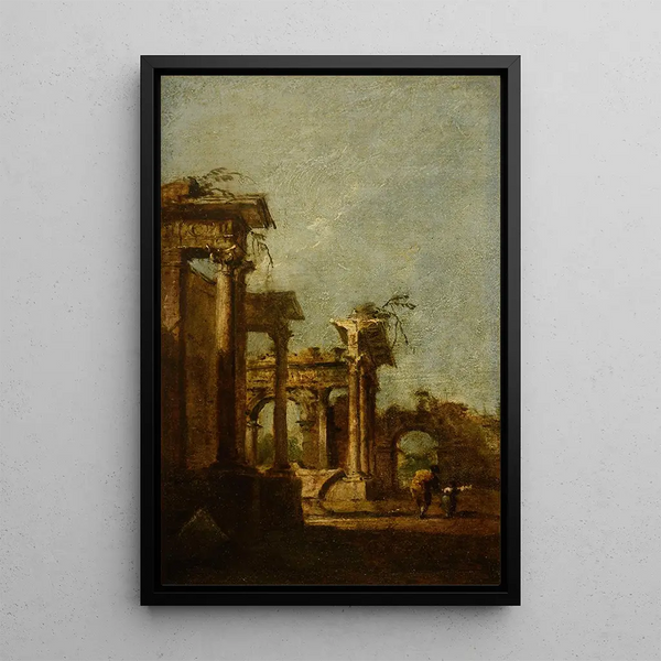Caprice - Francesco Guardi — framed artwork on a wall