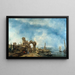 Fantastic Landscape - Francesco Guardi — framed artwork on a wall