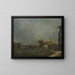 Lagoon near Venice - Francesco Guardi — framed artwork on a wall