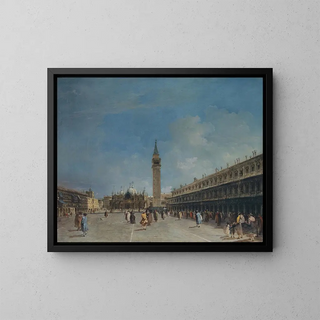 Place Saint-Marc - Francesco Guardi — framed artwork on a wall