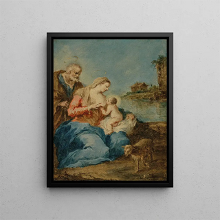 La Sainte Famille - Francesco Guardi — framed artwork on a wall