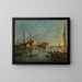 Venice, view of San Giorgio Maggiore - Francesco Guardi — framed artwork on a wall