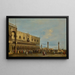 Venice painting, view of the Piazzetta facing south with the Doge's Palace - Francesco Guardi — framed artwork on a wall