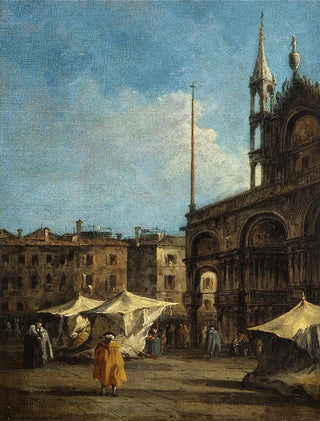 View of St. Mark's Square in Venice - Francesco Guardi — artwork view