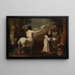 Saint Antoine Abbé and the centaur - Francesco Guarino — framed artwork on a wall