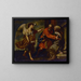 The meeting of Zechariah and Elizabeth - Francesco Guarino — framed artwork on a wall