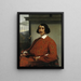 Portrait of a Gentleman Duke Manolo Nuez Falc - Francesco Hayez — framed artwork on a wall