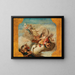 Junon delivering Time and Chastity with Marital Fidelity and Good Advice - Francesco Lorenzi — framed artwork on a wall