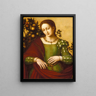 Sainte Femme - Francesco Melzi — framed artwork on a wall