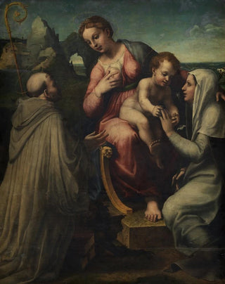 The Virgin and Child with Saints - Francesco Menzocchi — artwork view